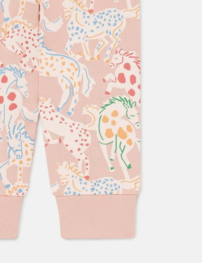 Stella McCartney Baby Girls Kids Horse Print Joggers Multicolour Stella McCartney Baby Girls Kids Horse Print Joggers Multicolour