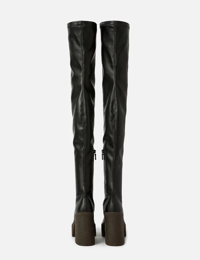 Stella McCartney Boots Women Skyla AboveTheKnee Boots Black Stella McCartney Boots Women Skyla AboveTheKnee Boots Black