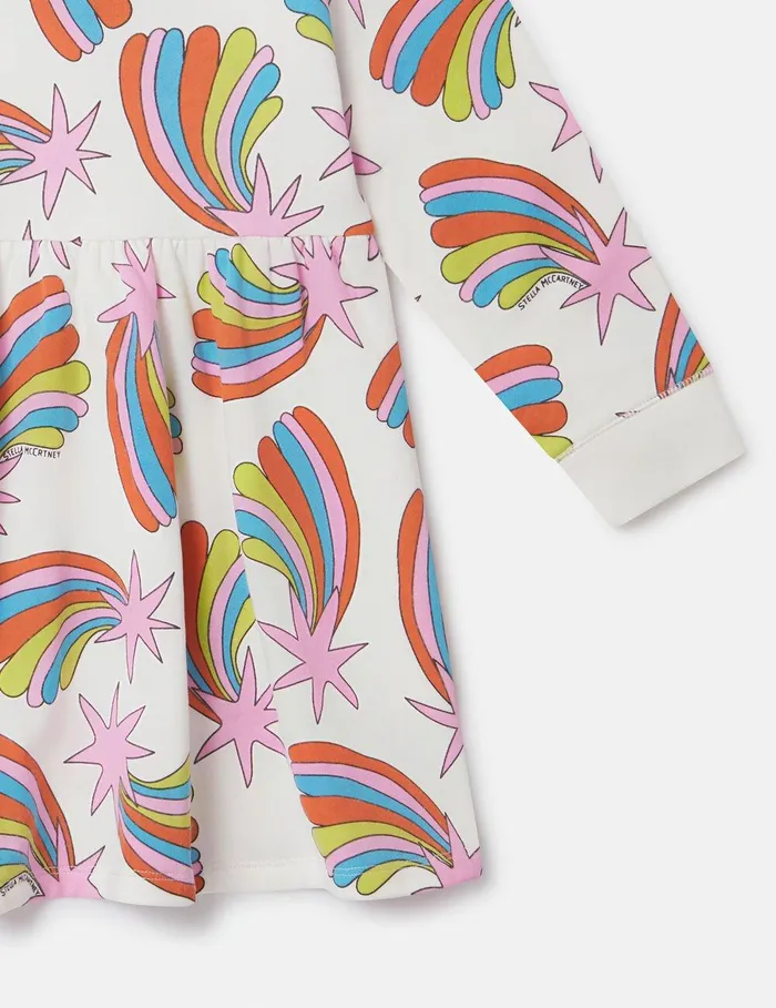 Stella McCartney Dresses and Jumpsuits Kids Shooting Stars LongSleeved Dress Ivory Multi Stella McCartney Dresses and Jumpsuits Kids Shooting Stars LongSleeved Dress Ivory Multi