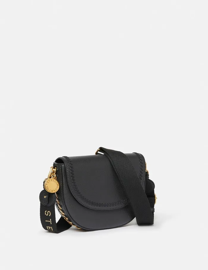 Stella McCartney Frayme Bag Women Frayme MIRUM Medium Flap Shoulder Bag Black Stella McCartney Frayme Bag Women Frayme MIRUM Medium Flap Shoulder Bag Black