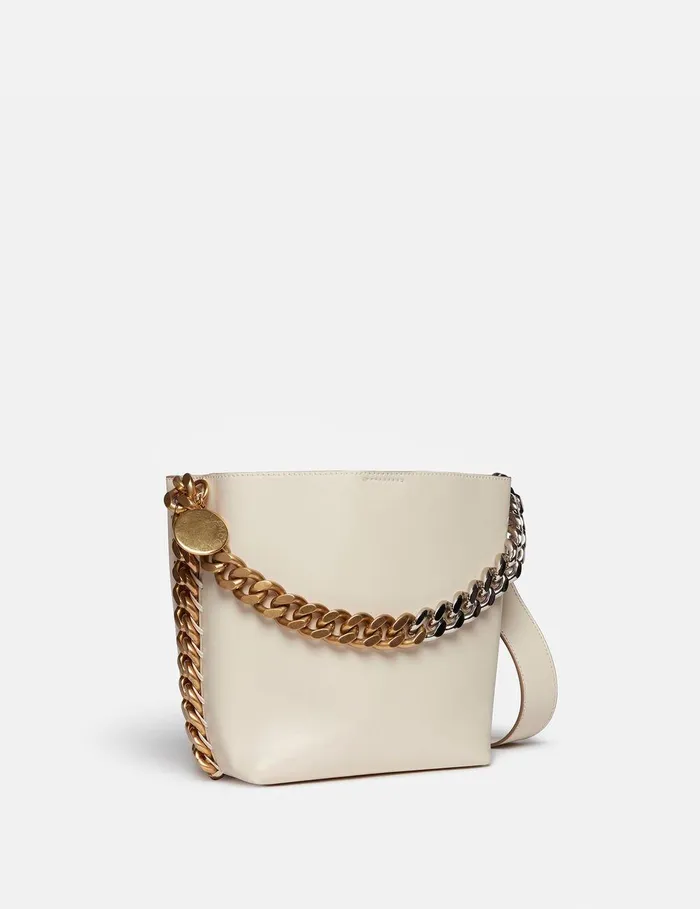 Stella McCartney Mini Bags And Clutches Women Frayme Bucket Bag Pure White Stella McCartney Mini Bags And Clutches Women Frayme Bucket Bag Pure White