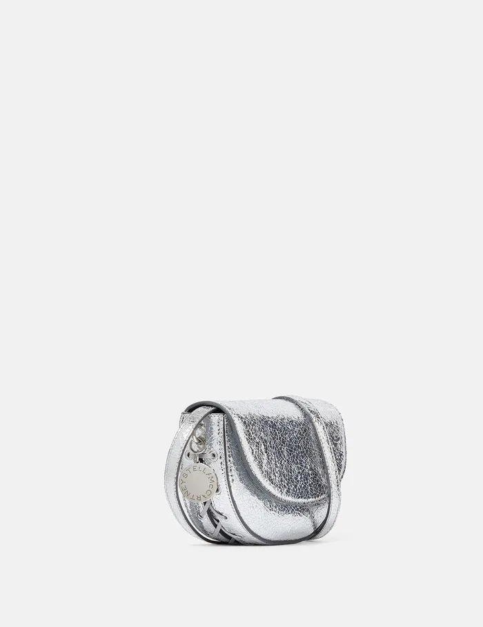 Stella McCartney Mini Bags And Clutches Women Frayme Crackled Silver Shoulder Bag Silver Stella McCartney Mini Bags And Clutches Women Frayme Crackled Silver Shoulder Bag Silver