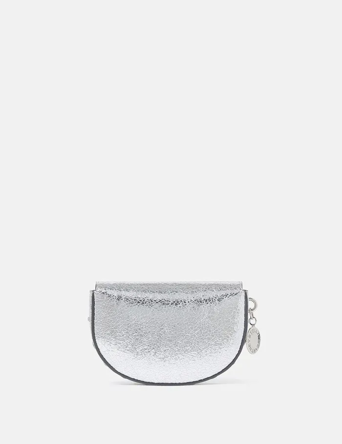 Stella McCartney Mini Bags And Clutches Women Frayme Crackled Silver Shoulder Bag Silver Stella McCartney Mini Bags And Clutches Women Frayme Crackled Silver Shoulder Bag Silver