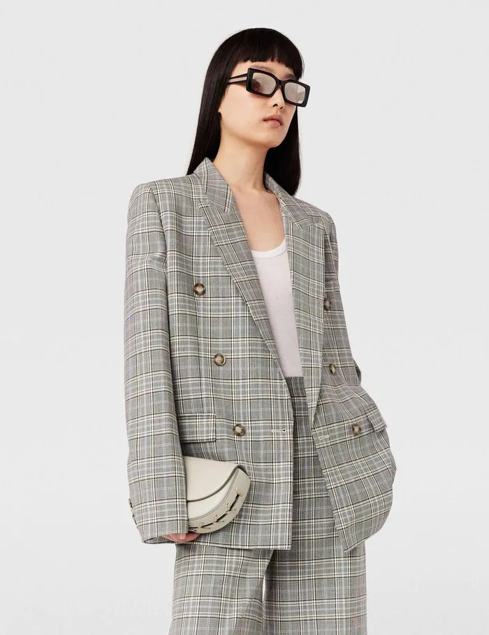 Stella McCartney Mini Bags And Clutches Women Frayme Whipstitch Small Shoulder Bag Clay White Stella McCartney Mini Bags And Clutches Women Frayme Whipstitch Small Shoulder Bag Clay White
