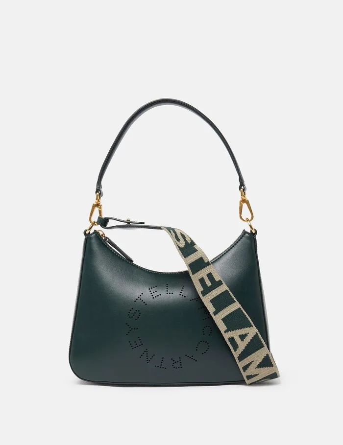 Stella McCartney Mini Bags And Clutches Women Logo Crossbody Shoulder Bag Pine Green Stella McCartney Mini Bags And Clutches Women Logo Crossbody Shoulder Bag Pine Green