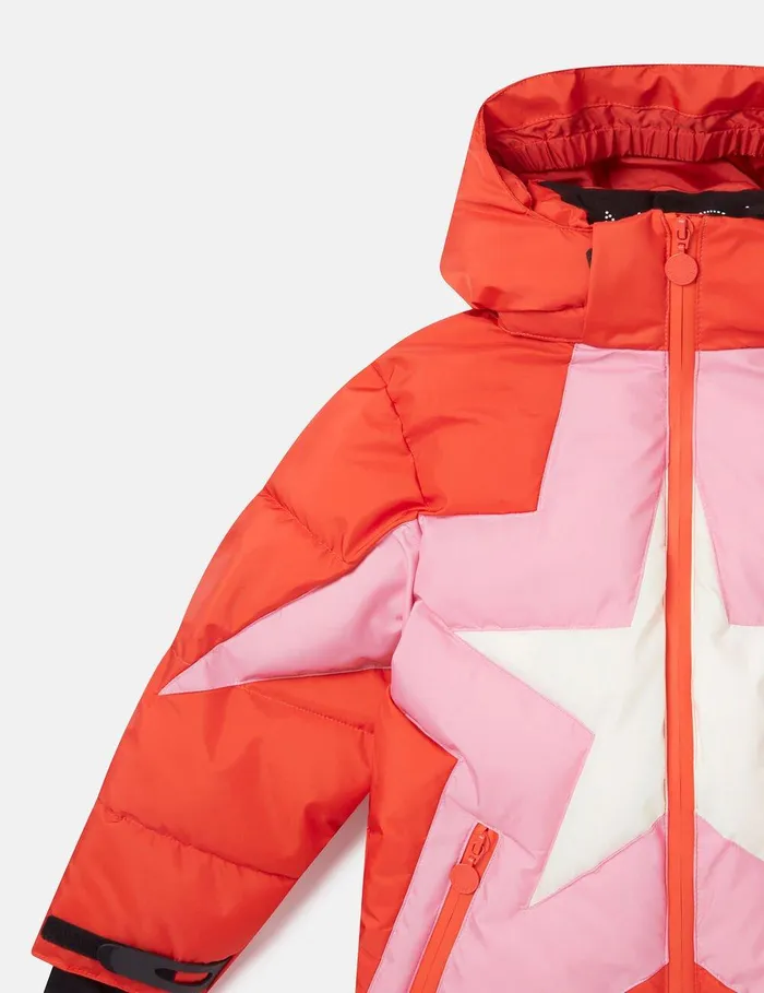 Stella McCartney Outerwear Kids Ski Star Puffer Coat Red Stella McCartney Outerwear Kids Ski Star Puffer Coat Red