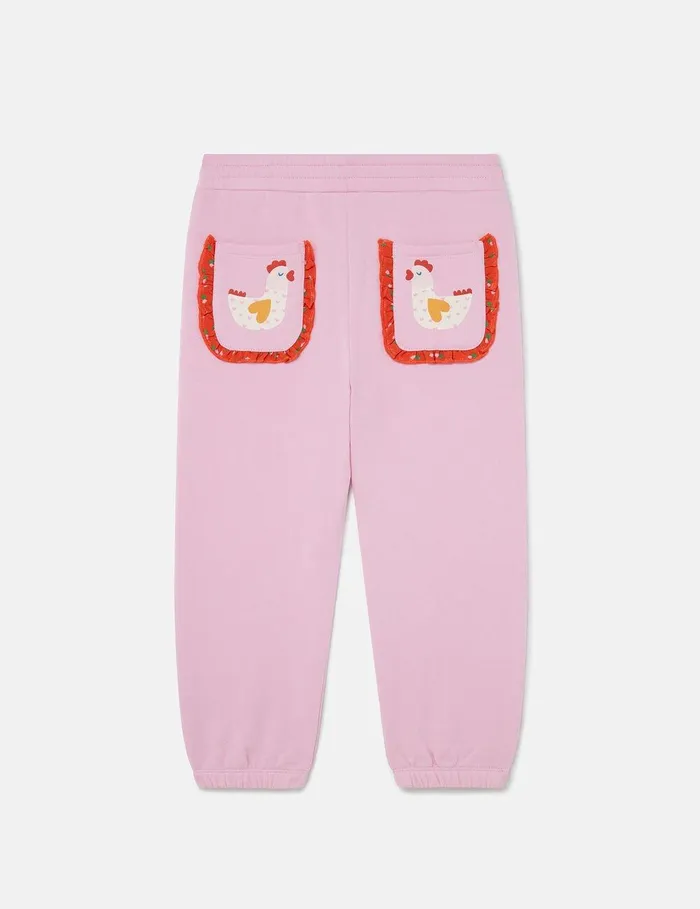 Stella McCartney Pants and Shorts Kids Classic Joggers Pink Stella McCartney Pants and Shorts Kids Classic Joggers Pink