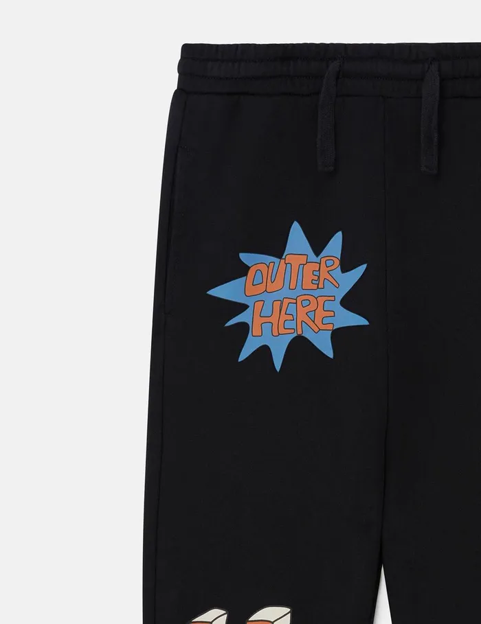 Stella McCartney Pants and Shorts Kids Cosmic Cowboy Sweatpants Black Stella McCartney Pants and Shorts Kids Cosmic Cowboy Sweatpants Black