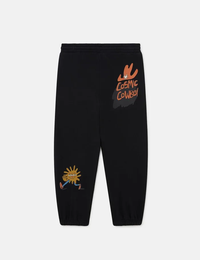 Stella McCartney Pants and Shorts Kids Cosmic Cowboy Sweatpants Black Stella McCartney Pants and Shorts Kids Cosmic Cowboy Sweatpants Black