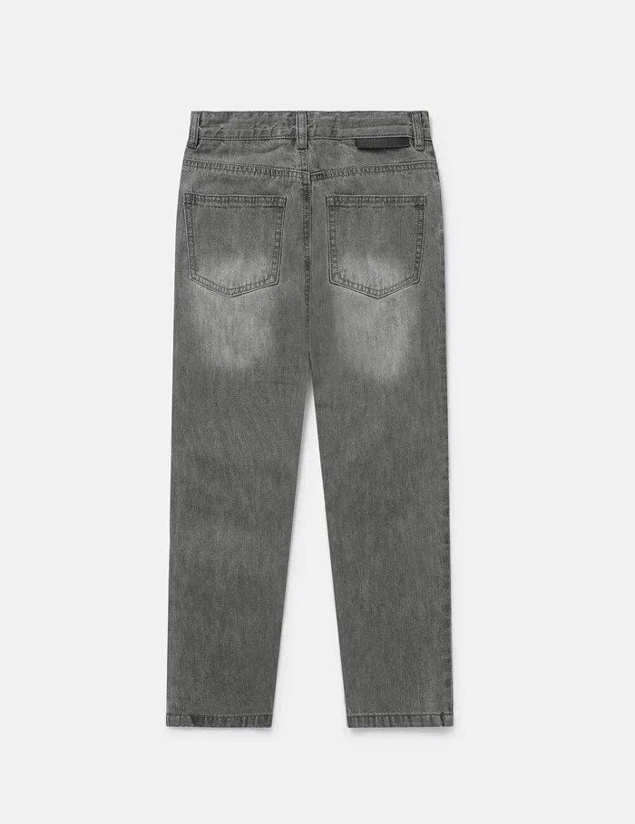 Stella McCartney Pants and Shorts Kids Shark Face Ripped Skinny Jeans Grey Stella McCartney Pants and Shorts Kids Shark Face Ripped Skinny Jeans Grey