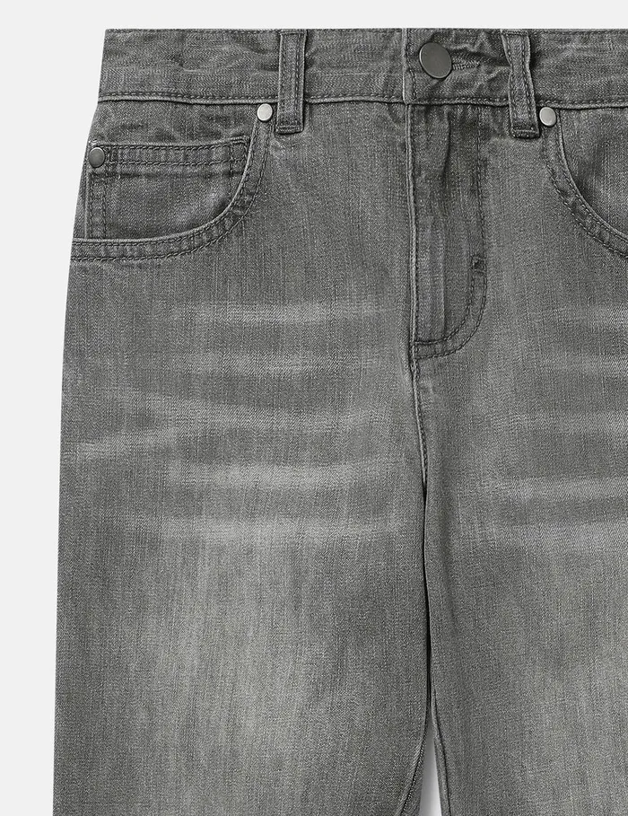 Stella McCartney Pants and Shorts Kids Shark Face Ripped Skinny Jeans Grey Stella McCartney Pants and Shorts Kids Shark Face Ripped Skinny Jeans Grey