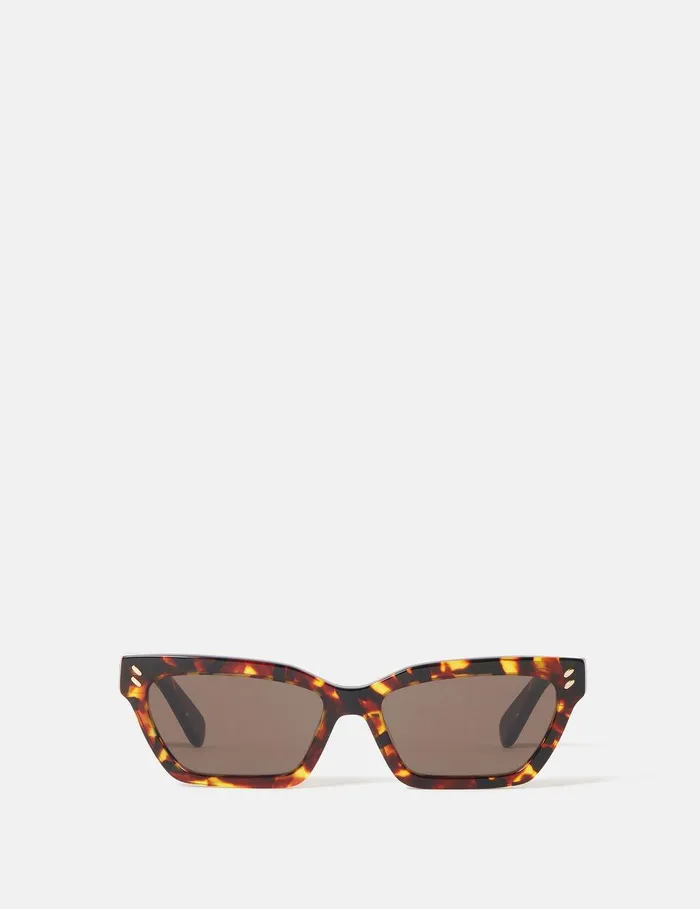 Stella McCartney Sunglasses Women Rectangular CatEye Sunglasses Orange Havana Stella McCartney Sunglasses Women Rectangular CatEye Sunglasses Orange Havana
