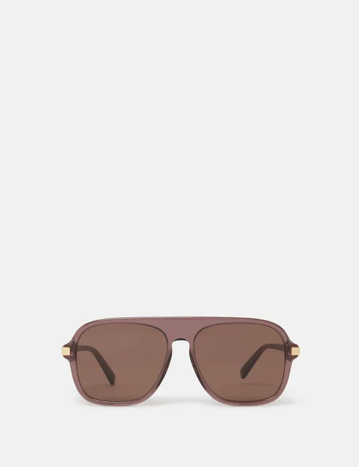 Stella McCartney Sunglasses Women StraightEdge Sunglasses Glossy Dark Chocolate And Gold Stella McCartney Sunglasses Women StraightEdge Sunglasses Glossy Dark Chocolate And Gold