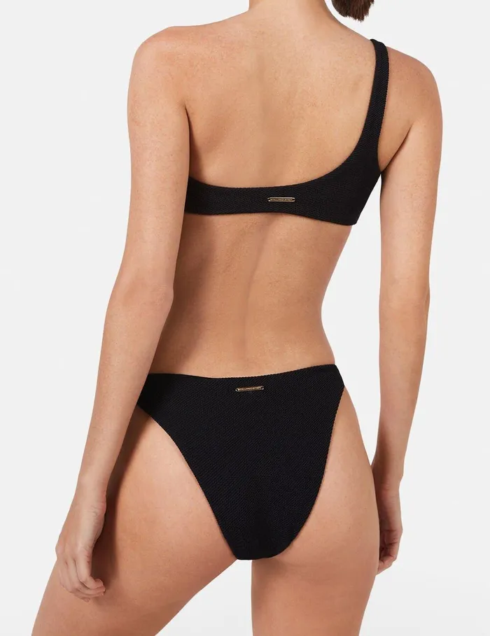 Stella McCartney Swimwear Women Falabella Pop OneShoulder Bikini Top Black Stella McCartney Swimwear Women Falabella Pop OneShoulder Bikini Top Black