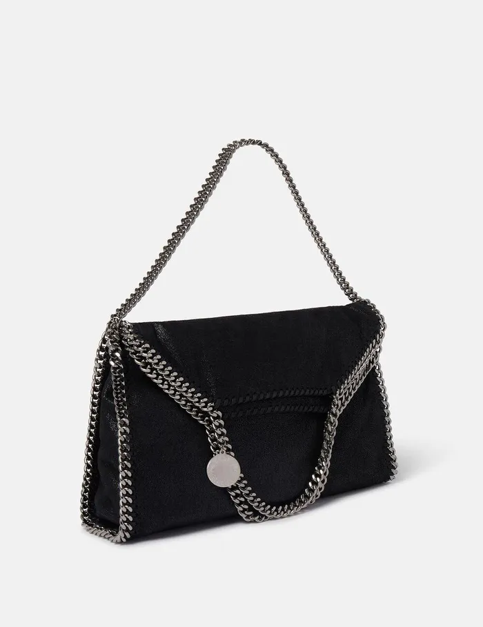 Stella McCartney TopHandle Bags Women Falabella FoldOver Tote Black Stella McCartney TopHandle Bags Women Falabella FoldOver Tote Black