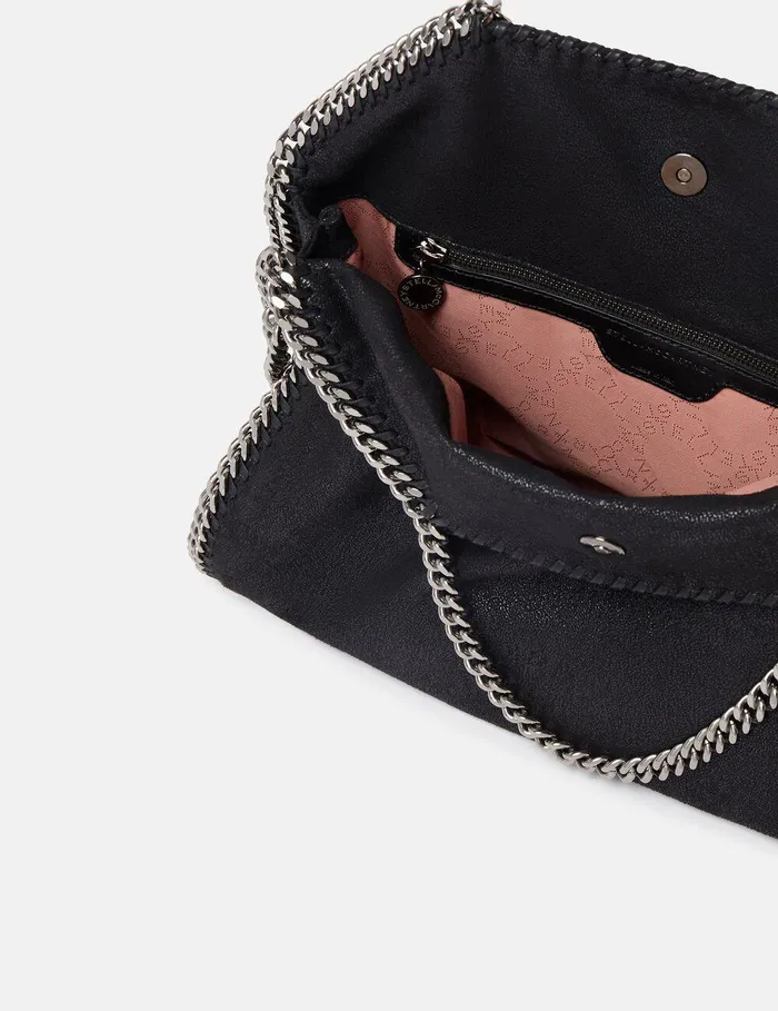 Stella McCartney TopHandle Bags Women Falabella FoldOver Tote Black Stella McCartney TopHandle Bags Women Falabella FoldOver Tote Black