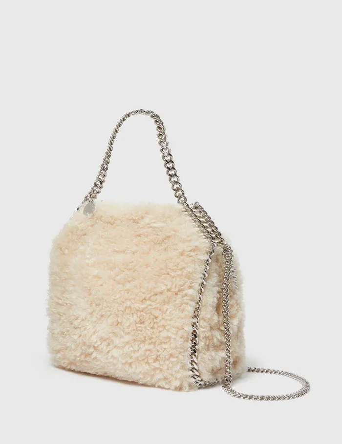 Stella McCartney TopHandle Bags Women Falabella Mini Teddy Tote Bag Oat Stella McCartney TopHandle Bags Women Falabella Mini Teddy Tote Bag Oat