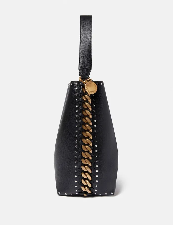 Stella McCartney TopHandle Bags Women Frayme Studded Grainy Alter Mat Tote Bag Black Stella McCartney TopHandle Bags Women Frayme Studded Grainy Alter Mat Tote Bag Black