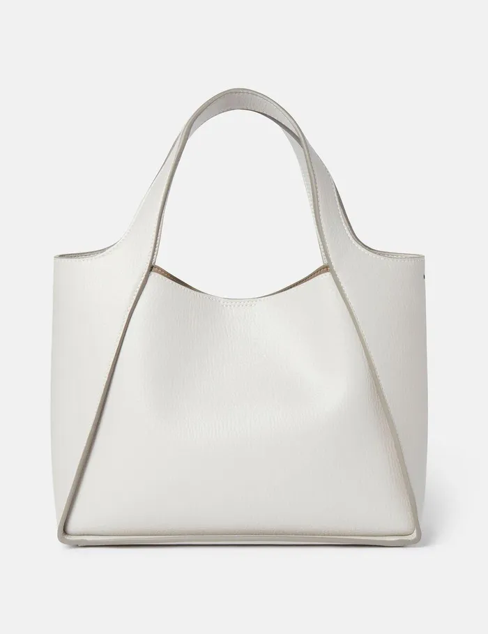 Stella McCartney Tote Bags Women Logo Top Handle Crossbody Tote Bag Fog Grey Stella McCartney Tote Bags Women Logo Top Handle Crossbody Tote Bag Fog Grey