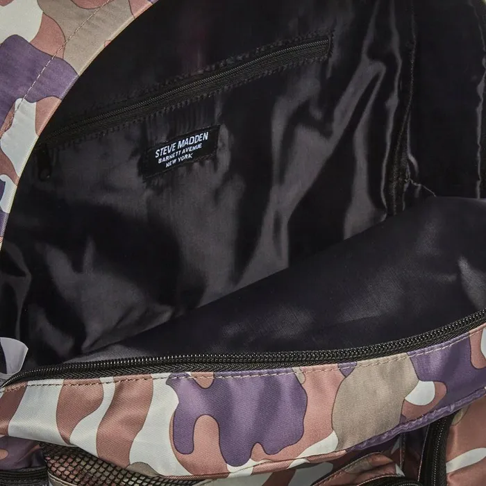 Steve Madden Backpack With Clipp Off Pouch Camo Black Womens Belt Bags and Backpacks Steve Madden Backpack With Clipp Off Pouch Camo Black Womens Belt Bags and Backpacks