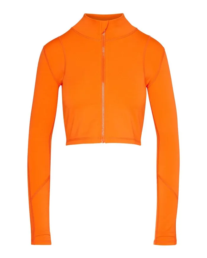 Steve Madden Cropped Active Jacket Orange Womens Jackets and Coats Steve Madden Cropped Active Jacket Orange Womens Jackets and Coats