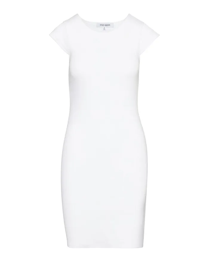 Steve Madden Sips Tee Dress White Womens Dresses