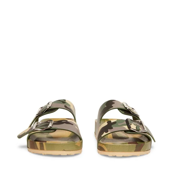 Steve Madden Teddy T Camouflage Womens Sandals