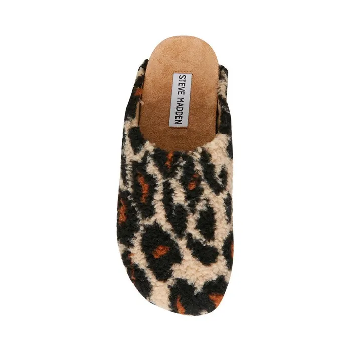 Steve Madden Vesa Leopard Womens Slippers