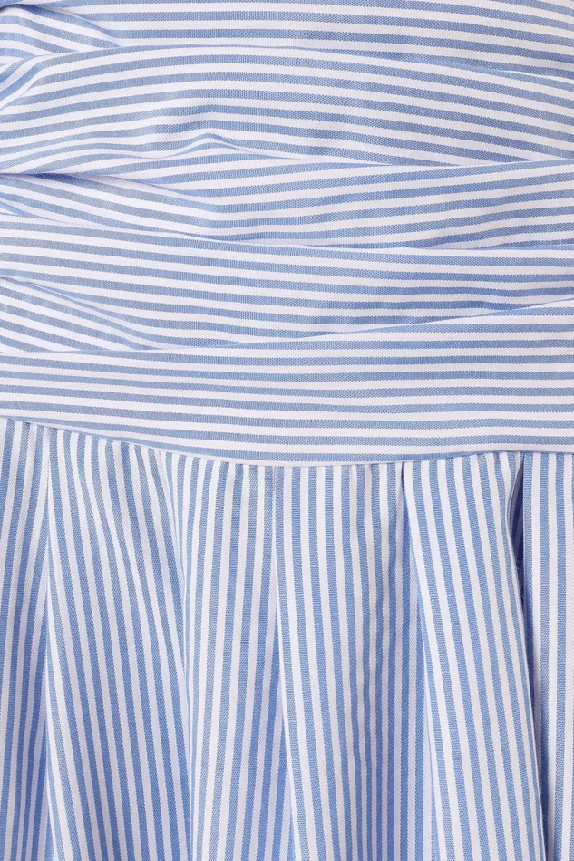 Strapless Dresses Petal and Pup Women Avalee Strapless Maxi Dress Blue Stripe