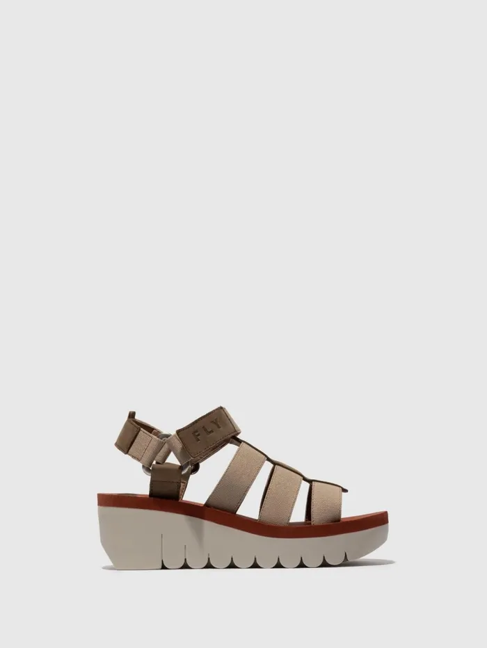 Strappy Sandals YOJI198FLY MILITARYBEIGEBRICK Women Fly London Sandals
