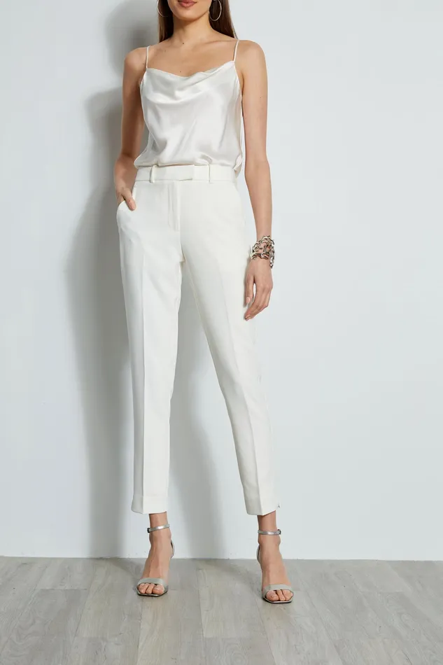 Suiting Women Elie Tahari Slim Fit Cropped Pants Sky White