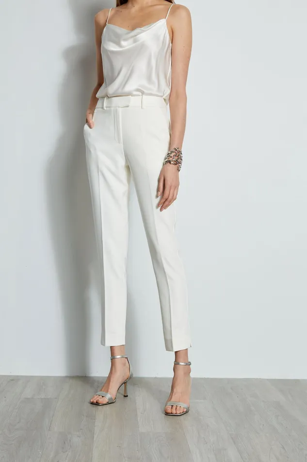 Suiting Women Elie Tahari Slim Fit Cropped Pants Sky White