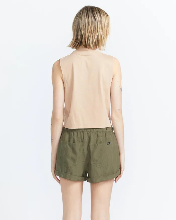 Sunday Strut Shorts 8211 Army Womens Volcom Bottoms