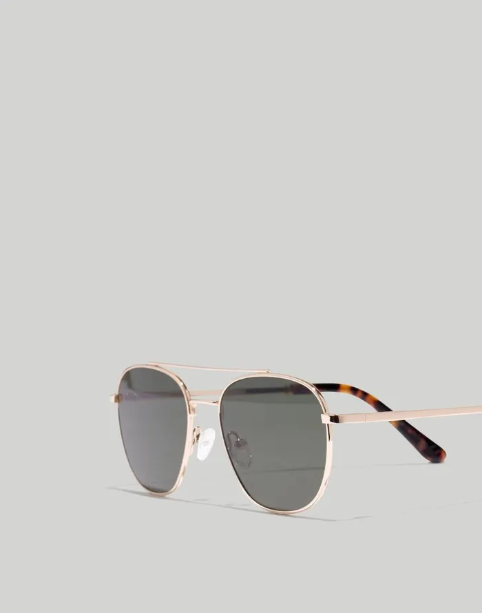 Sunglasses Women Madewell Suffolk Aviator Sunglasses Perfect Tort Multi