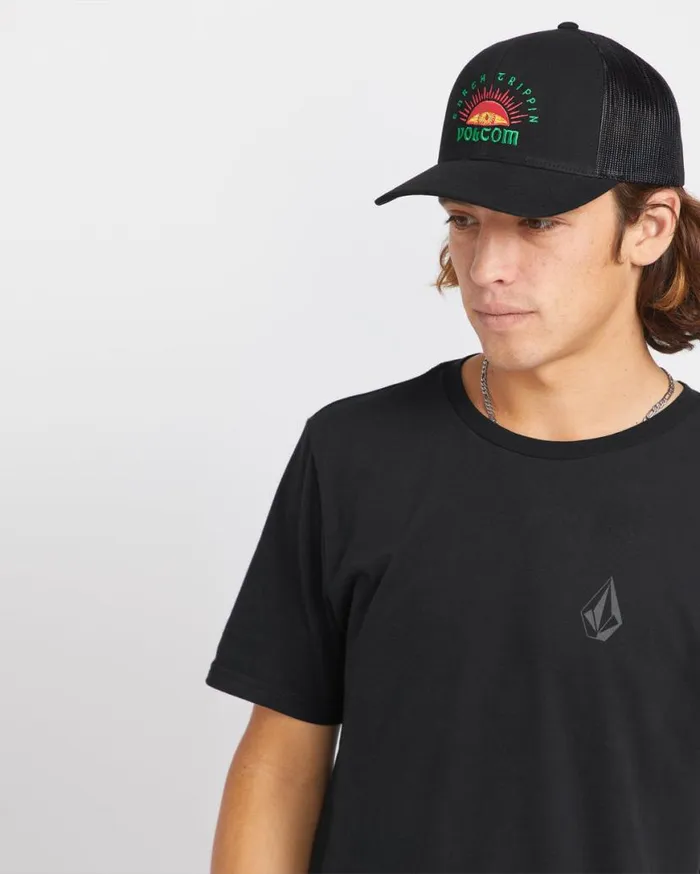 Sunset Tripper Trucker Hat 8211 Black Mens Volcom Accessories