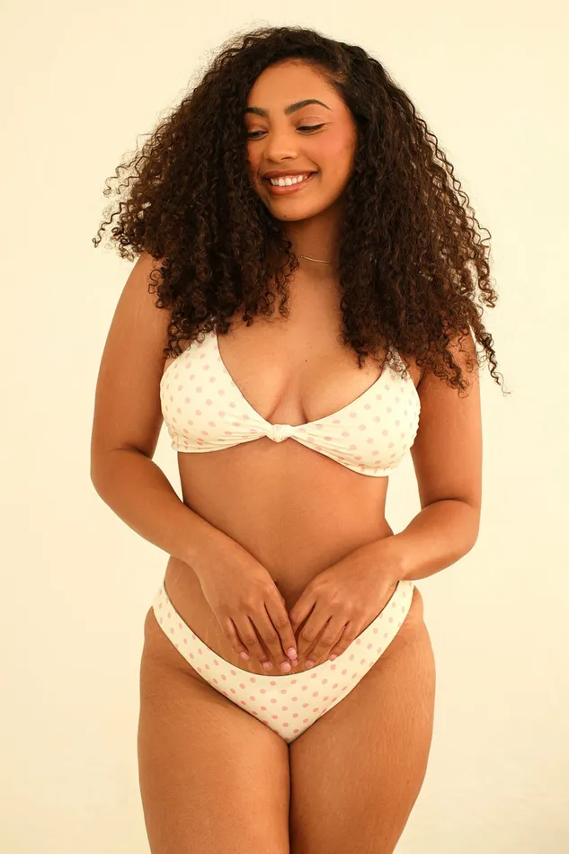 Swim Palma Bottom Dotted Pink Petal and Pup Women