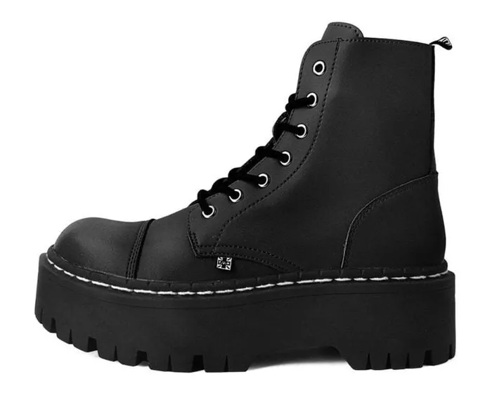 TUK Shoes Boots Men Black 7Eye Double Decker Boot TUK Shoes Boots Men Black 7Eye Double Decker Boot