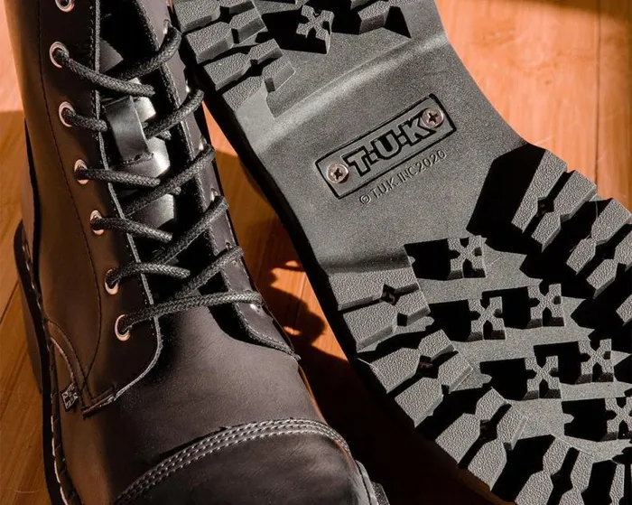 TUK Shoes Boots Men Black 7Eye Double Decker Boot TUK Shoes Boots Men Black 7Eye Double Decker Boot