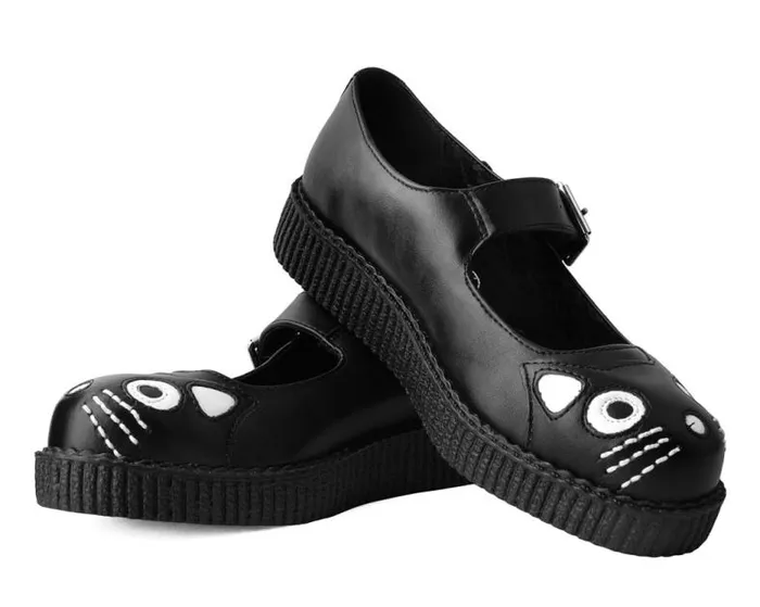 TUK Shoes Kitty Styles Women Black TUKskin Kitty Viva Low Mary Jane TUK Shoes Kitty Styles Women Black TUKskin Kitty Viva Low Mary Jane