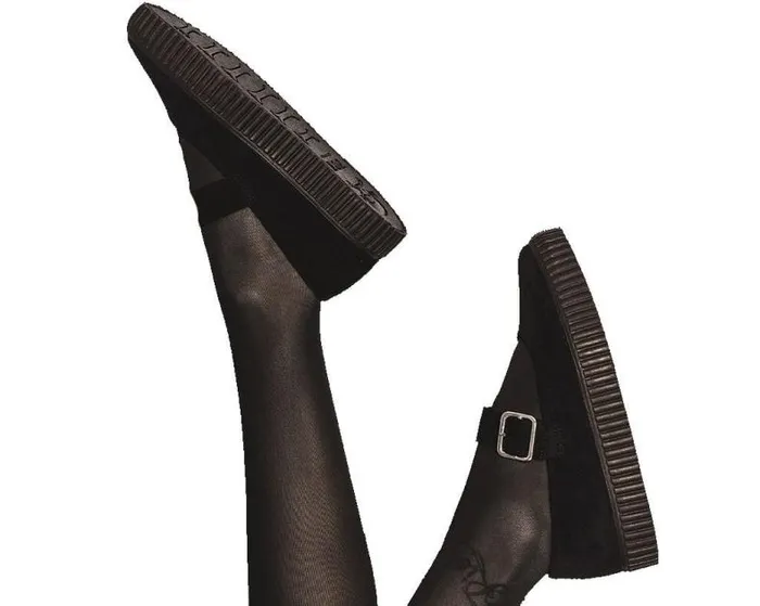 TUK Shoes Mary Janes Women Black Vegan Pointed EZC Mary Jane Creeper Shoe TUK Shoes Mary Janes Women Black Vegan Pointed EZC Mary Jane Creeper Shoe