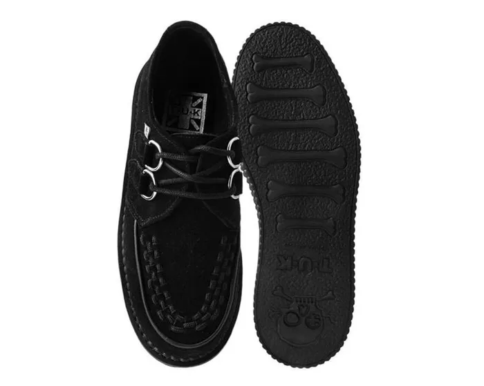TUK Shoes Platforms Women Black Suede Classic Stratocreeper TUK Shoes Platforms Women Black Suede Classic Stratocreeper