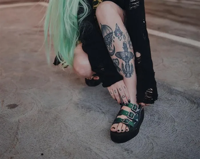 TUK Shoes Platforms Women Emerald Metallic 3Buckle Mondo Sandal TUK Shoes Platforms Women Emerald Metallic 3Buckle Mondo Sandal