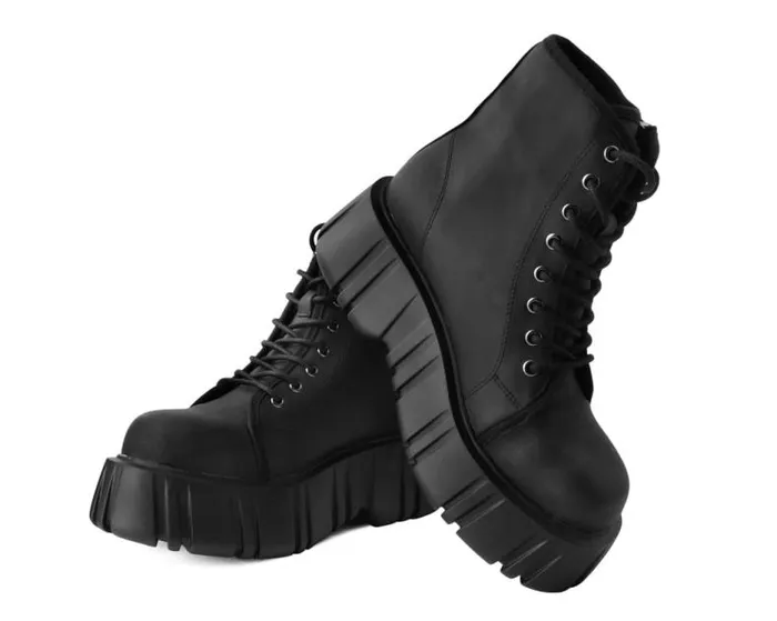 TUK Shoes Vegan Men Black 8Eye Anarchic Airship Boot TUK Shoes Vegan Men Black 8Eye Anarchic Airship Boot