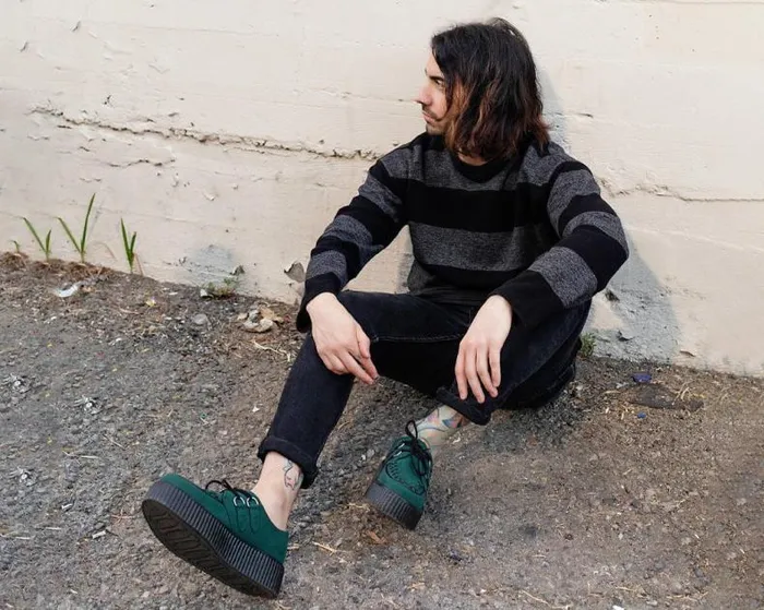 TUK Shoes Vegan Men Dark Cedar Viva Mondo Creeper TUK Shoes Vegan Men Dark Cedar Viva Mondo Creeper