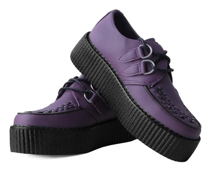 TUK Shoes Vegan Men Eggplant TUKskin Viva Mondo Creeper