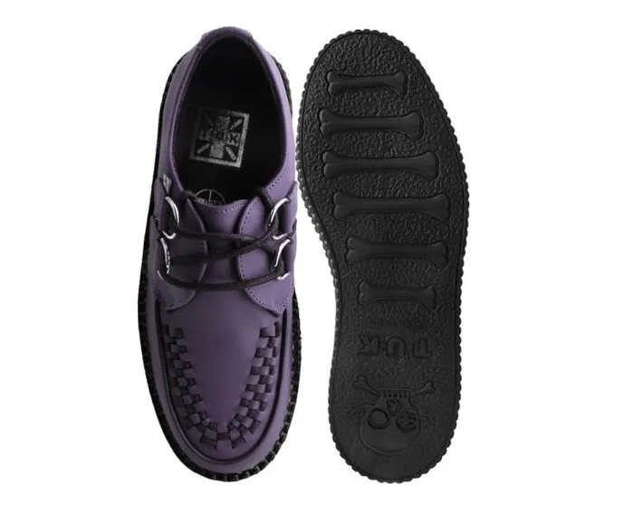 TUK Shoes Vegan Men Eggplant TUKskin Viva Mondo Creeper