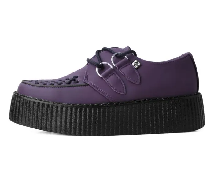 TUK Shoes Vegan Men Eggplant TUKskin Viva Mondo Creeper