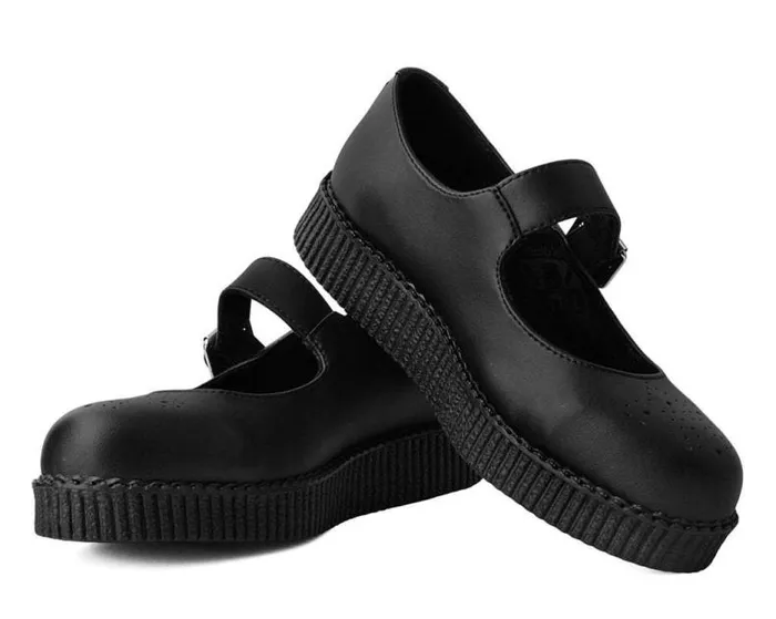 TUK Shoes Vegan Women Black TUKskin Viva Low Mary Jane TUK Shoes Vegan Women Black TUKskin Viva Low Mary Jane