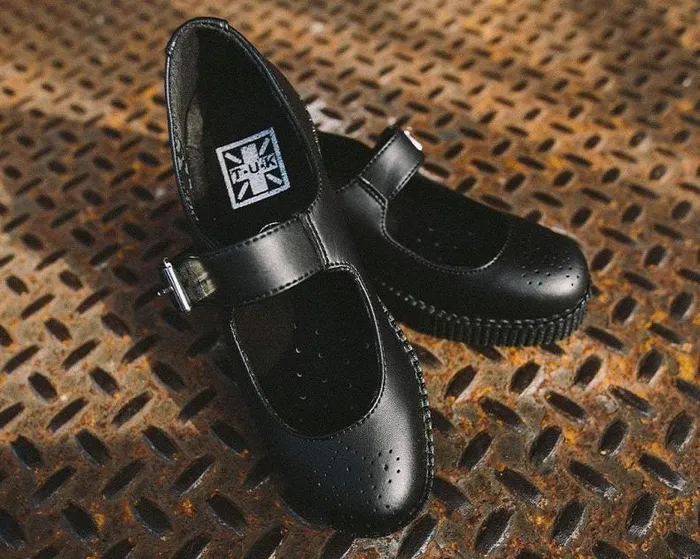 TUK Shoes Vegan Women Black TUKskin Viva Low Mary Jane TUK Shoes Vegan Women Black TUKskin Viva Low Mary Jane