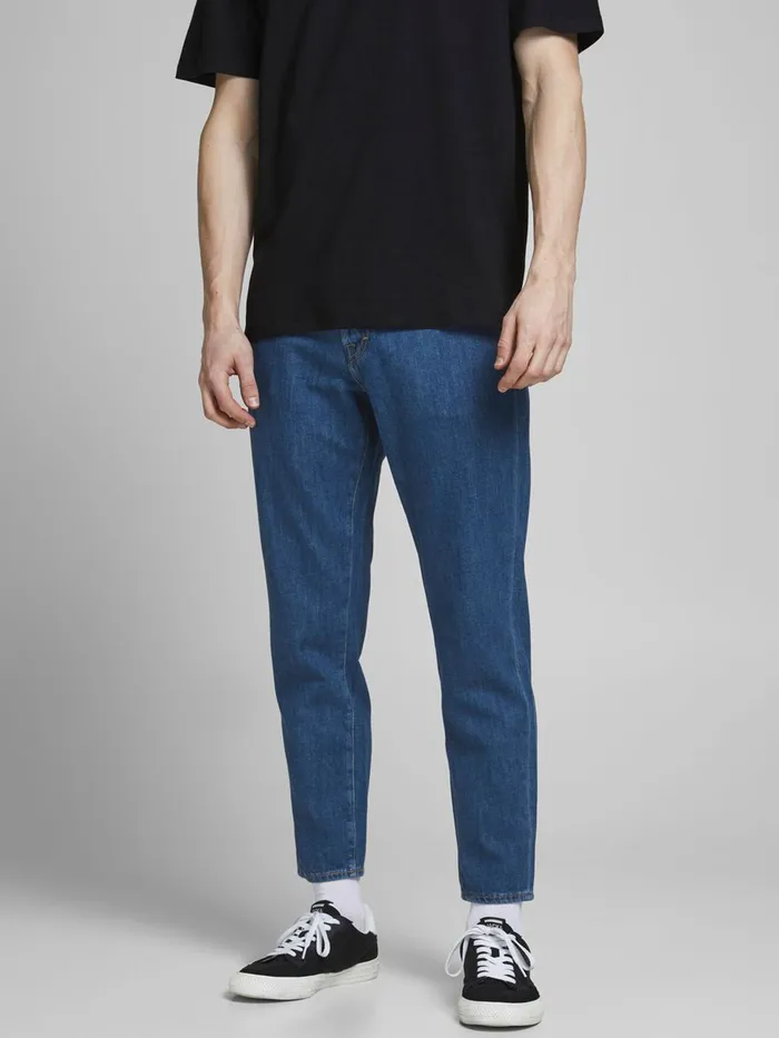 Tapered Jeans JACK and JONES Mens FRANK LEEN AM 236 TAPERED FIT JEANS Blue Blue Denim Tapered Jeans JACK and JONES Mens FRANK LEEN AM 236 TAPERED FIT JEANS Blue Blue Denim